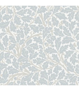 4153-82031 - Oak Tree Sky Blue Leaf Wallpaper-Hidden Treasures