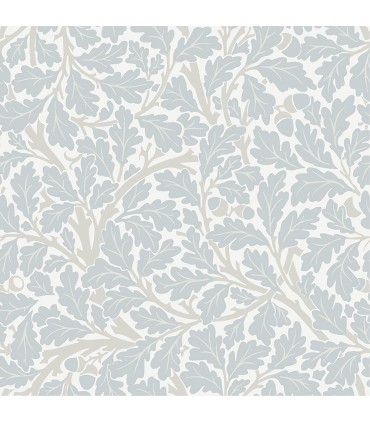 4153-82031 - Oak Tree Sky Blue Leaf Wallpaper-Hidden Treasures