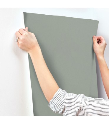 4153-77002 - Parget Green Textured Wallpaper-Hidden Treasures