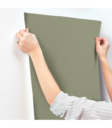 4153-77007 - Parget Olive Textured Wallpaper-Hidden Treasures