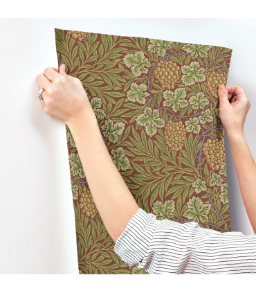 4153-82018 - Vine Ruby Woodland Fruits Wallpaper-Hidden Treasures