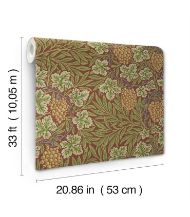 4153-82018 - Vine Ruby Woodland Fruits Wallpaper-Hidden Treasures