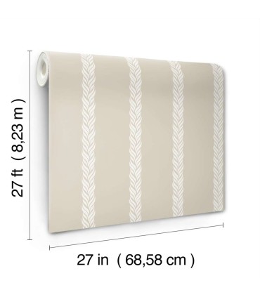 GT4544 - Braided Stripe Wallpaper-Ronald Redding Classics
