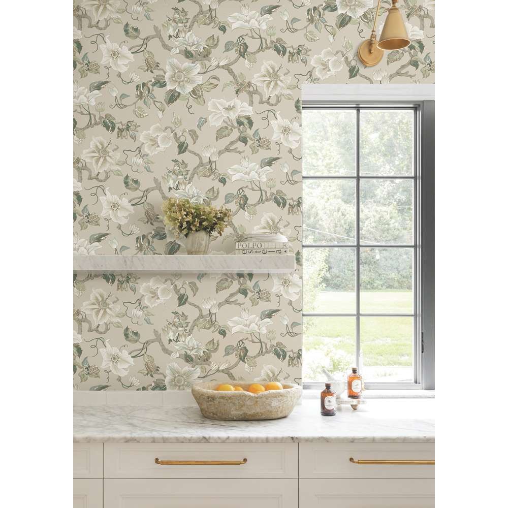 GT4516 - Marguerite Vine Wallpaper-Ronald Redding Classics GT4516 - Marguerite Vine Wallpaper-Ronald Redding Classics