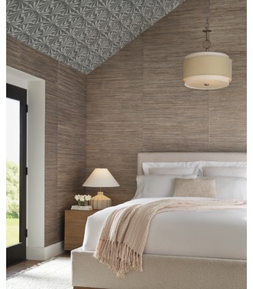 NT6102 - Bamboo Taupe Hemp Blend Wallpaper-Candice Olson
