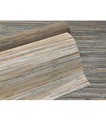 NT6102 - Bamboo Taupe Hemp Blend Wallpaper-Candice Olson