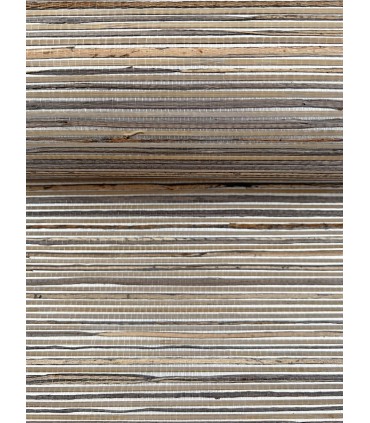 NT6102 - Bamboo Taupe Hemp Blend Wallpaper-Candice Olson