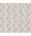 NT6104 - Metallic Cream Scallop Wallpaper-Candice Olson