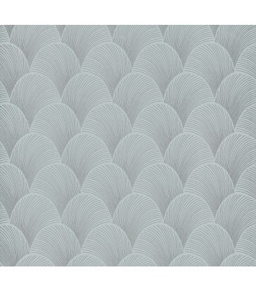 NT6108 - Metallic Blue Pearl Scallop Wallpaper-Candice Olson