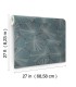 NT6113 - Layered Deep Blue Lily Pads Wallpaper-Candice Olson