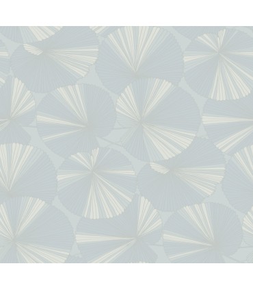 NT6116 - Layered Spa Lily Pads Wallpaper-Candice Olson