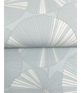 NT6116 - Layered Spa Lily Pads Wallpaper-Candice Olson