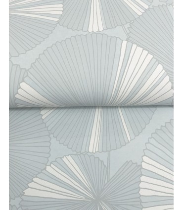 NT6116 - Layered Spa Lily Pads Wallpaper-Candice Olson