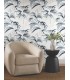NT6122 - Inky Blue Palms Wallpaper-Candice Olson