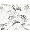 NT6123 - Inky Black Palms Wallpaper-Candice Olson