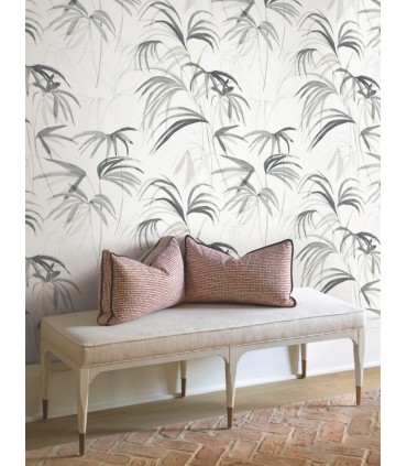 NT6123 - Inky Black Palms Wallpaper-Candice Olson