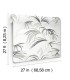NT6123 - Inky Black Palms Wallpaper-Candice Olson