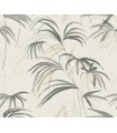 NT6125 - Inky Warm Neutral Palms Wallpaper-Candice Olson