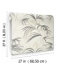 NT6125 - Inky Warm Neutral Palms Wallpaper-Candice Olson