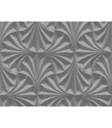 NT6127 - Sculpted Charcoal Fans Cork Wallpaper-Candice Olson