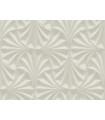 NT6128 - Sculpted Taupe Fans Cork Wallpaper-Candice Olson