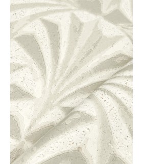 NT6129 - Sculpted Ivory Fans Cork Wallpaper-Candice Olson