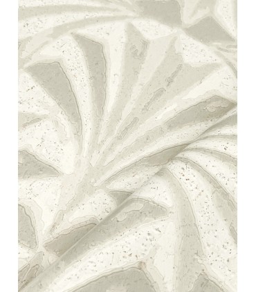 NT6129 - Sculpted Ivory Fans Cork Wallpaper-Candice Olson