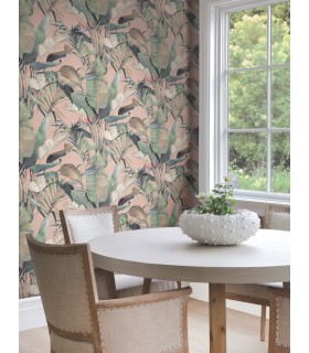 NT6132 - Tropical Coral Cabana Wallpaper-Candice Olson