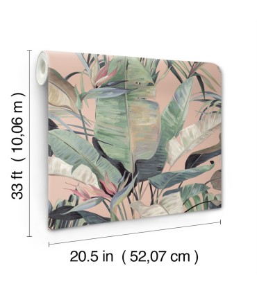 NT6132 - Tropical Coral Cabana Wallpaper-Candice Olson