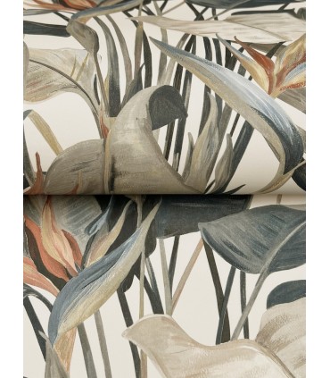NT6133 - Tropical Plush Neutral Cabana Wallpaper-Candice Olson