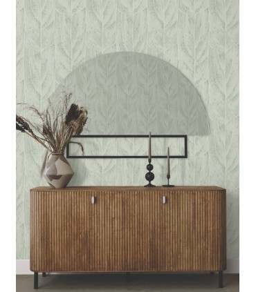 NT6141 - Dicot Spa Leaf Wallpaper-Candice Olson