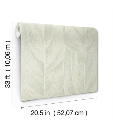 NT6142 - Dicot Light Green Wallpaper-Candice Olson