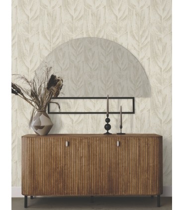 NT6144 - Dicot Beige Wallpaper-Candice Olson