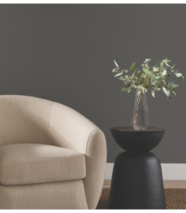 NT6151 - Elevated Black Waves Wallpaper-Candice Olson