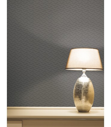 NT6151 - Elevated Black Waves Wallpaper-Candice Olson