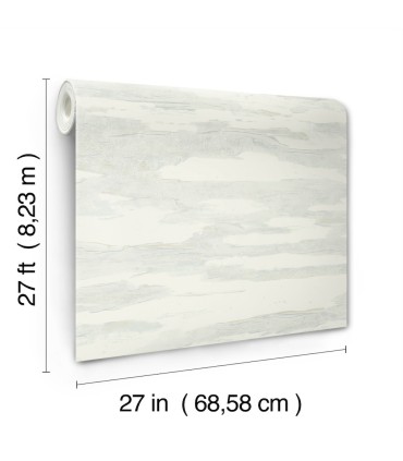 NT6177 - Artistic Blue Tides with Glass Beads Wallpaper