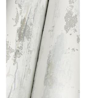 NT6177 - Artistic Blue Tides with Glass Beads Wallpaper