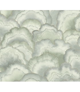 NT6181 - Abalone Seaglass Fans Wallpaper-Candice Olson