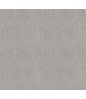 NT6191 - Fine Line Grey Geometric Wallpaper-Candice Olson