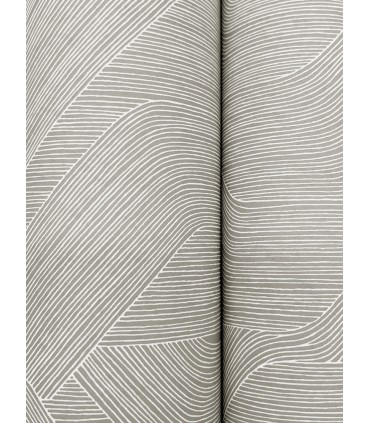 NT6191 - Fine Line Grey Geometric Wallpaper-Candice Olson