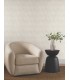 NT6193 - Fine Line Taupe on White Geometric Wallpaper-Candice Olson