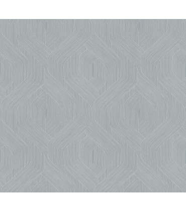 NT6194 - Fine Line Blue Geometric Wallpaper-Candice Olson