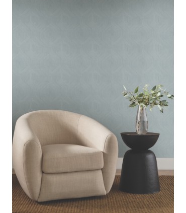 NT6194 - Fine Line Blue Geometric Wallpaper-Candice Olson