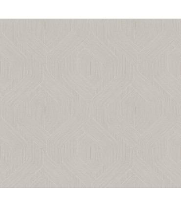 NT6195 - Fine Line Taupe Geometric Wallpaper-Candice Olson