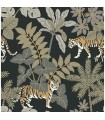 4146-27249 - Caspian Charcoal Jungle Prowl Wallpaper-Harmony