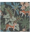 4146-27250 - Caspian Grey Jungle Prowl Wallpaper-Harmony