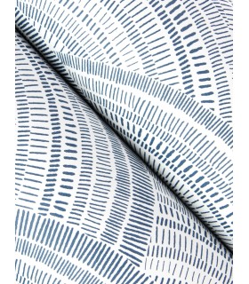 4146-27200 - Encircle Indigo Geometric Wallpaper-Harmony