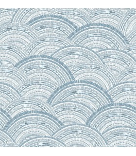 4146-27200 - Encircle Indigo Geometric Wallpaper-Harmony