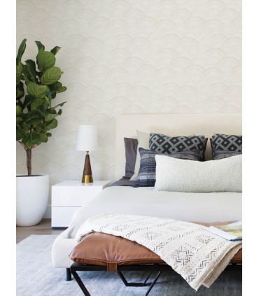 4146-27201 - Encircle Dove Geometric Wallpaper-Harmony