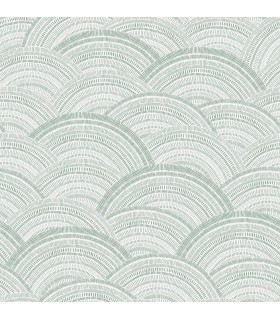 4146-27202 - Encircle Green Geometric Wallpaper-Harmony